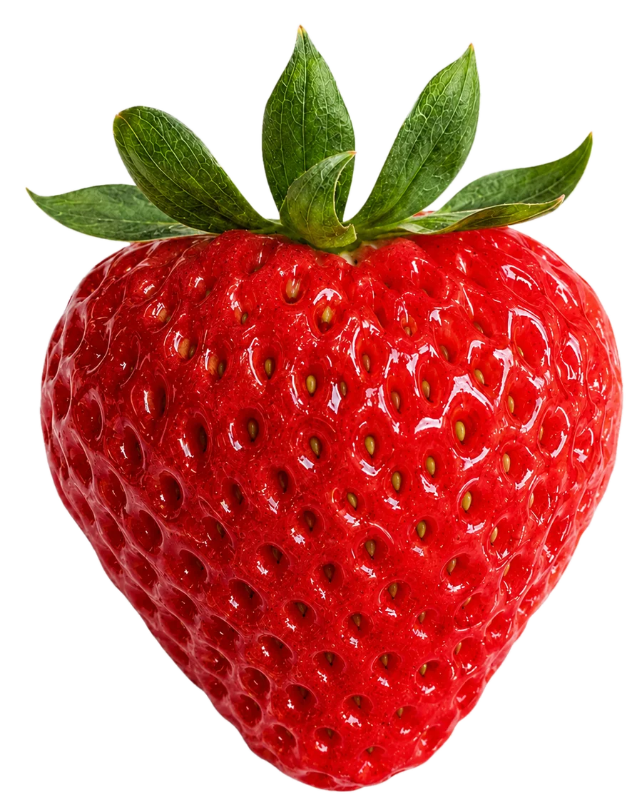 A Sheba Berry strawberry with its quality standards annotated