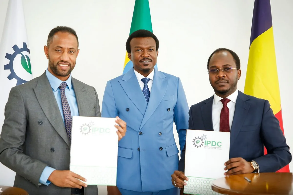 Signing the MoU with the Industrial Parks Development Corporation in Addis Ababa